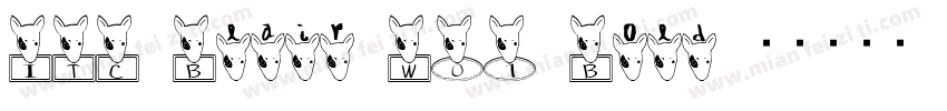 ITC Blair W01 Bold字体转换